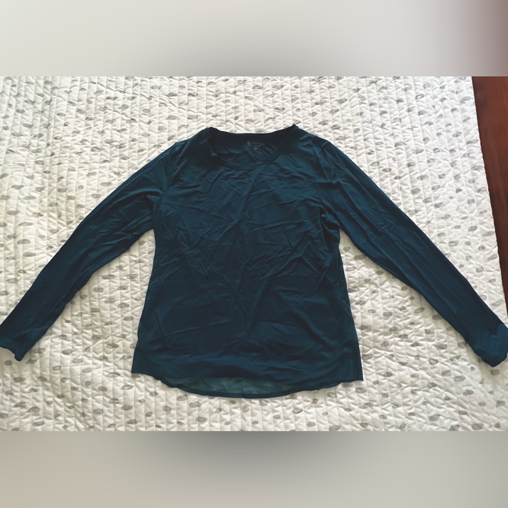 Athleta long sleeved top with mesh detail, size Medium